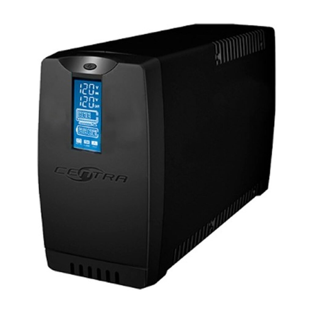 Centra UPS Eco LCD 1200lc -1200VA/600W – USB Charger 2.4A