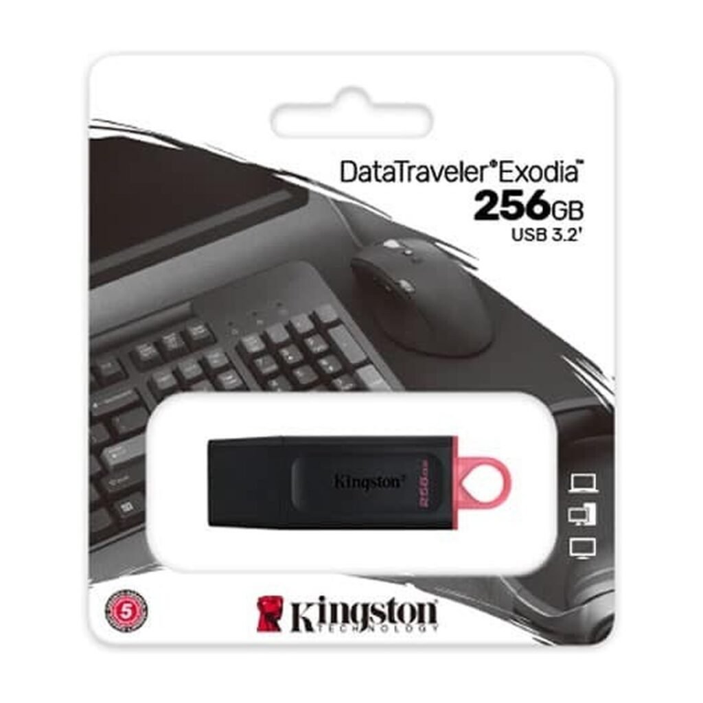 Kingston DataTraveler Exodia 256GB 3.2 – Negro / Rosa – DTX/256GB-TW-SP