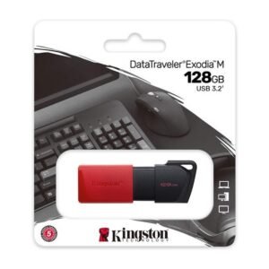 Kingston DataTraveler Exodia M 128GB 3.2 Negro/Rojo – DTXM/128GB-TW