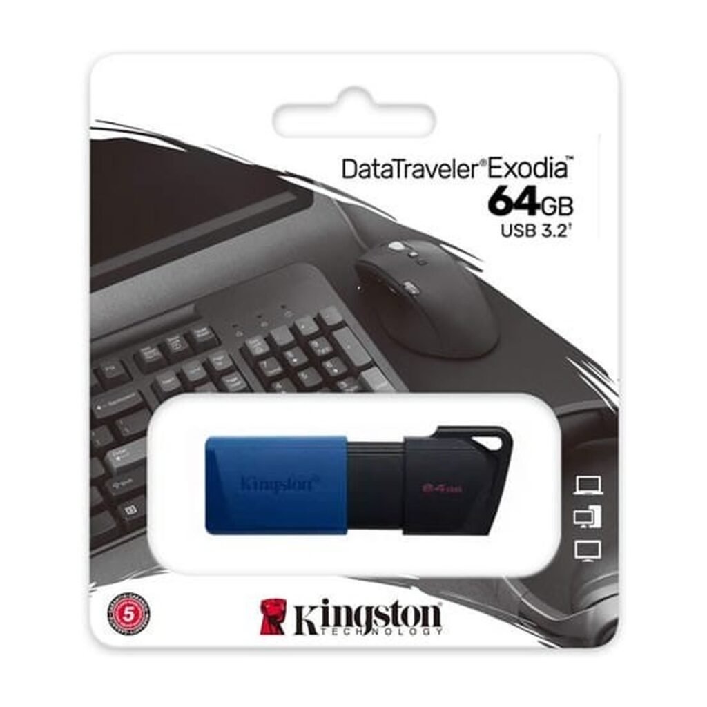 Kingston DataTraveler Exodia M 64GB 3.2 Negro/Azul – DTXM/64GB