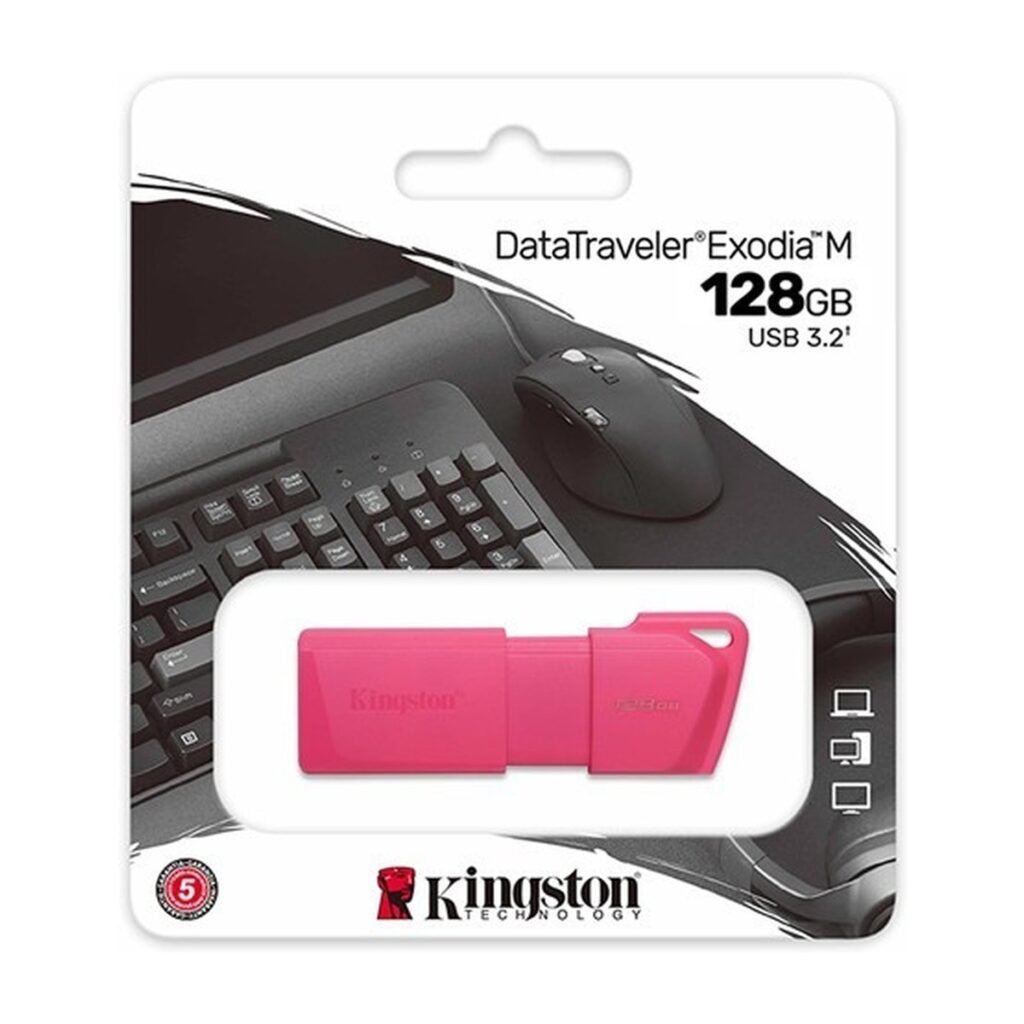 kingston datatraveler exodia 128 GB USB 3.2 Rosada