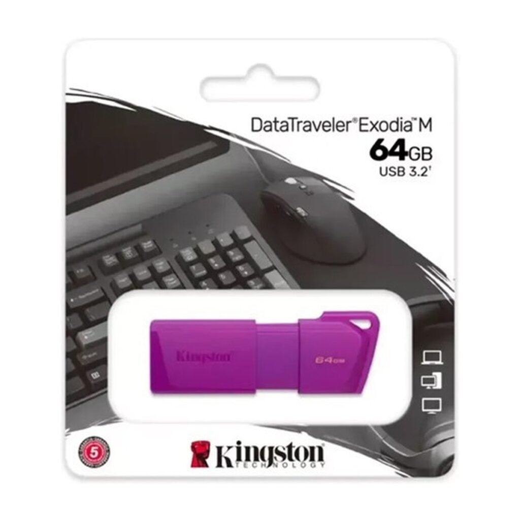 kingston datatraveler exodia 64 GB USB 3.2 Morado