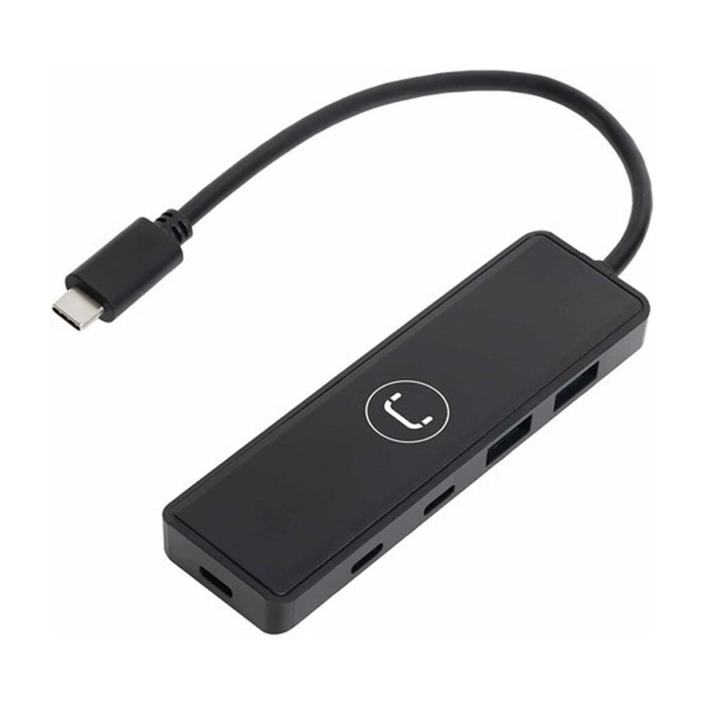 HUB USB UNNO TEKNO USB A & C 4 puertos – HB1012BK