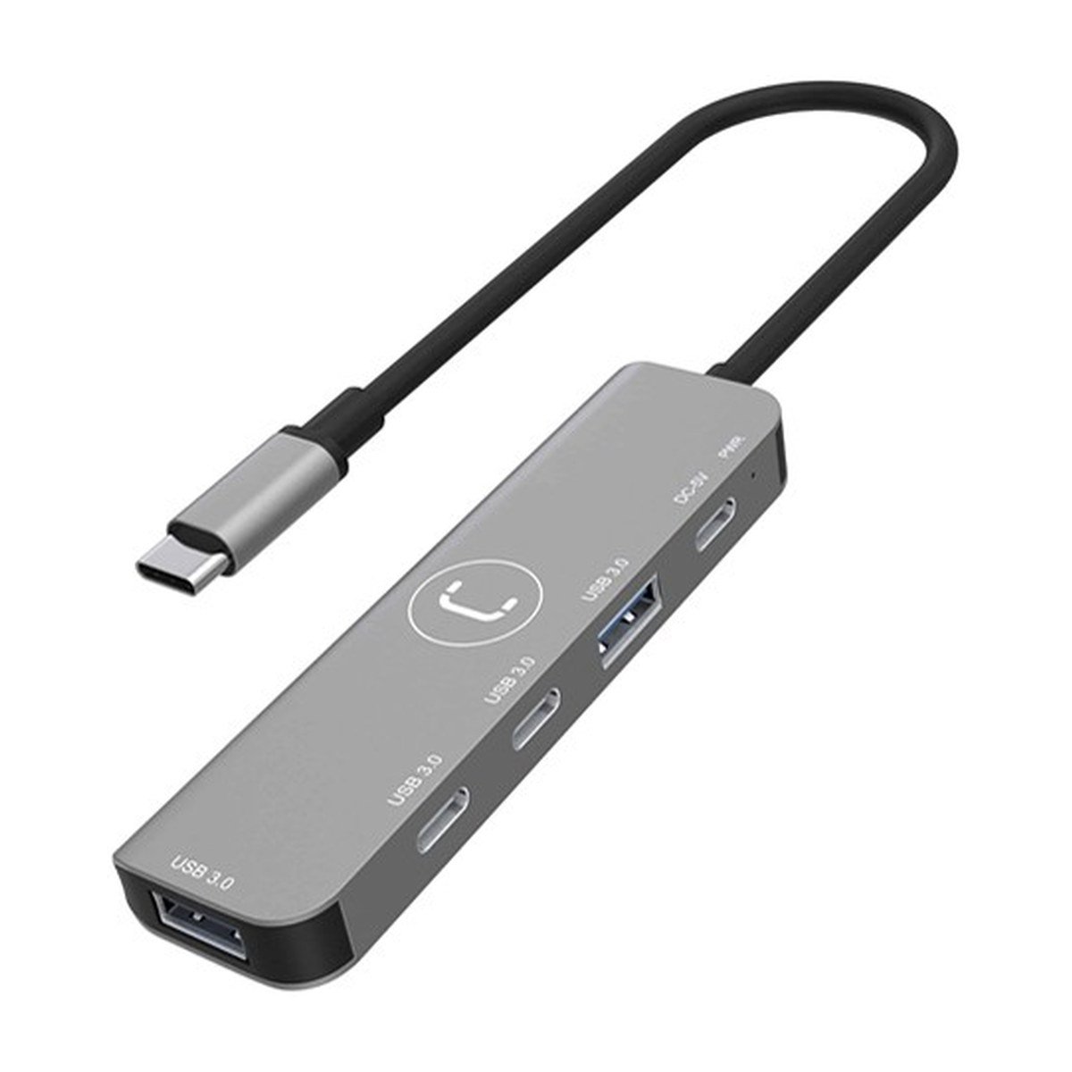 Hub Unno Tekno 4 puertos – USB C – HB1012GY