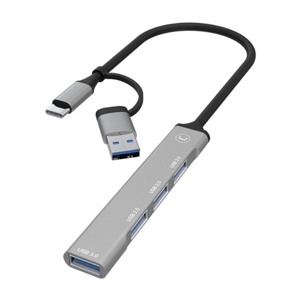 Hub Unno Tekno 2 en 1 – USB C – HB1014GY
