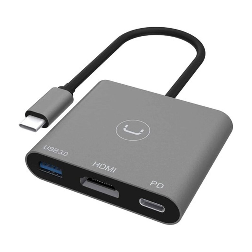 Hub Unno Tekno 3 En 1 – USB C – HB1101GY