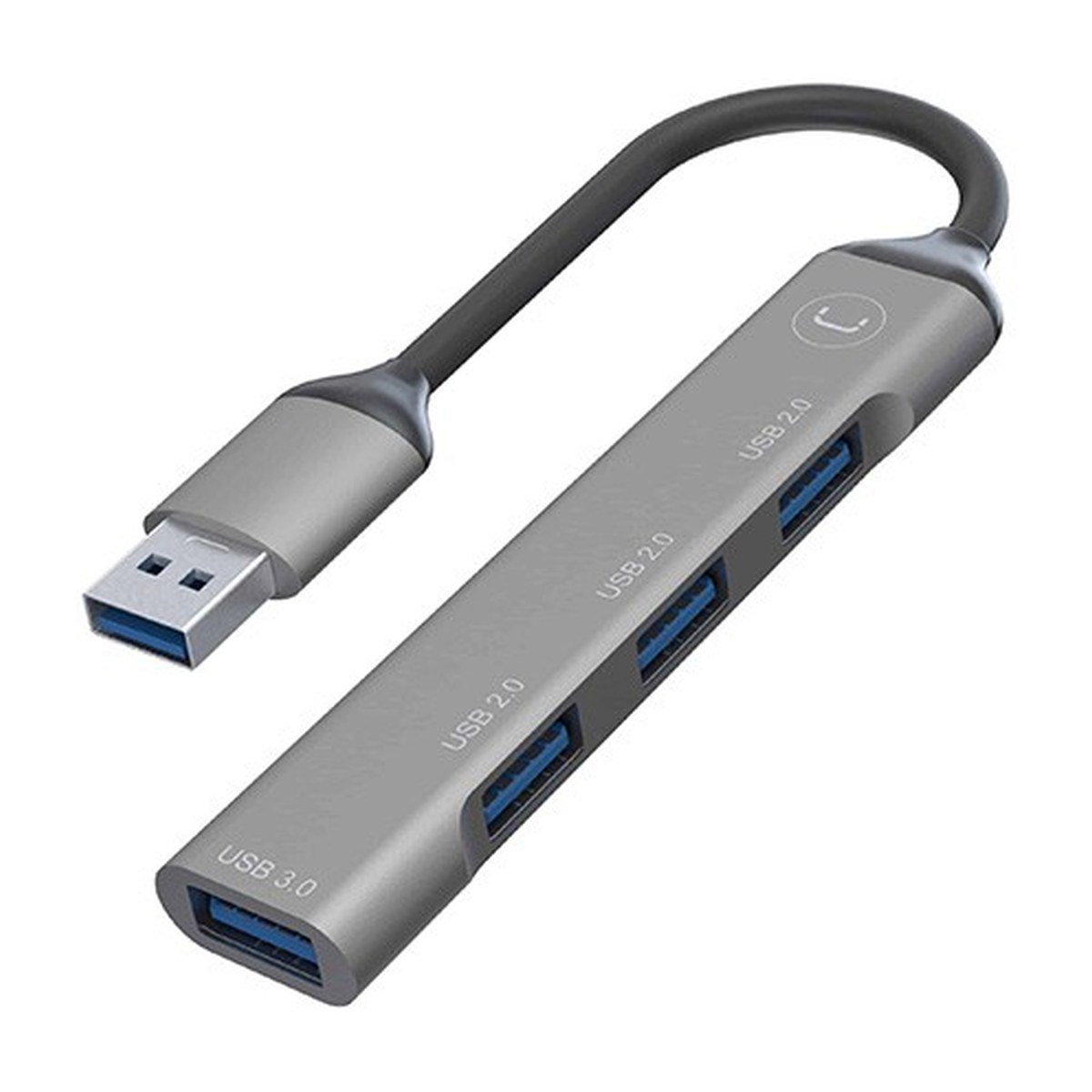Hub Unno Tekno 4 puertos USB-A a USB-A – HB1008GY