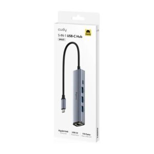 Hub Cudy USB-C – 5 en 1 – UH605