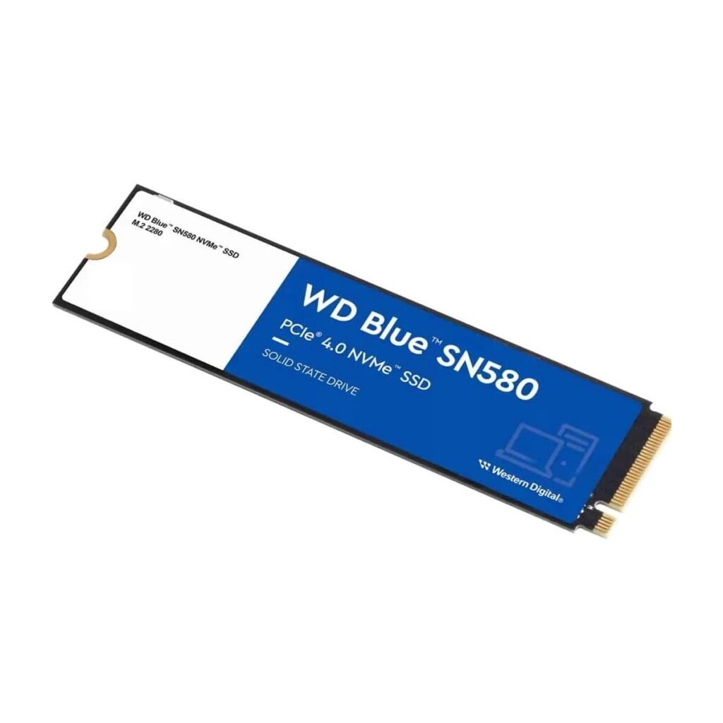 SSD M.2 WD BLUE SN580 PCIe – 500GB – 4000/3600 MB/S