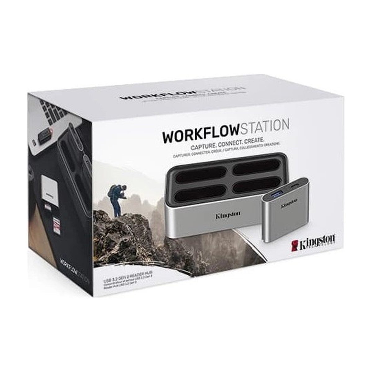 Kingston Workflow Station USB 3.2 Gen 2 con mini HUB USB