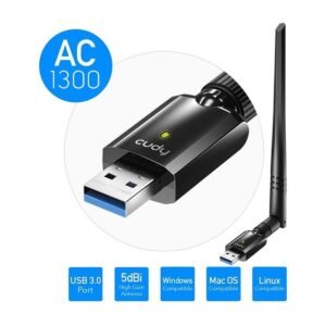 Adaptador WIFI USB Cudy AC1300 Wireless Duali-Band – WU1400