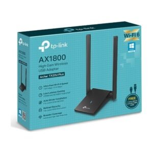 Adaptador USB TP-Link TX20U Plus – WIFI 6 AX1800 – 2 Antenas Alta Ganancia