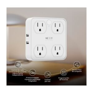 Nexxt Home Enchufe inteligente Smart Wifi Surge Protector – NHP-T615