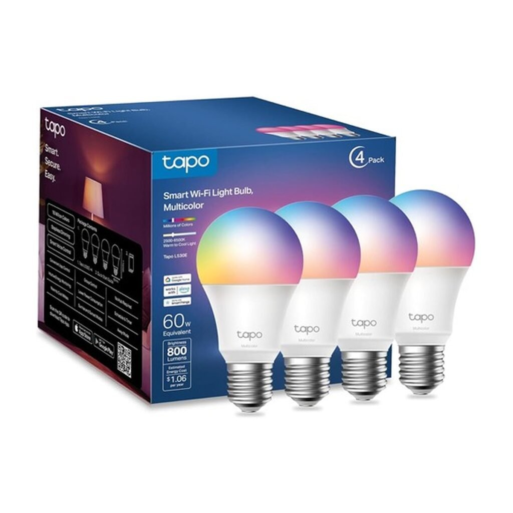 Bombilla Inteligente TPLINK Tapo L530E 60W (4-Pack)