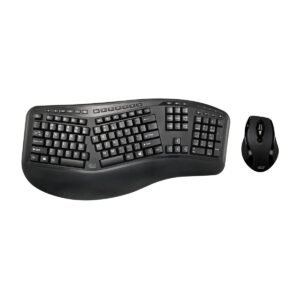 TECLADO ERGONOMICO Y MOUSE ADESSO - INALAMBRICO