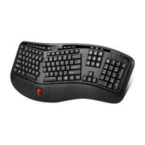 TECLADO ERGONOMICO ADESSO - CON TRACKBALL - INALAMBRICO