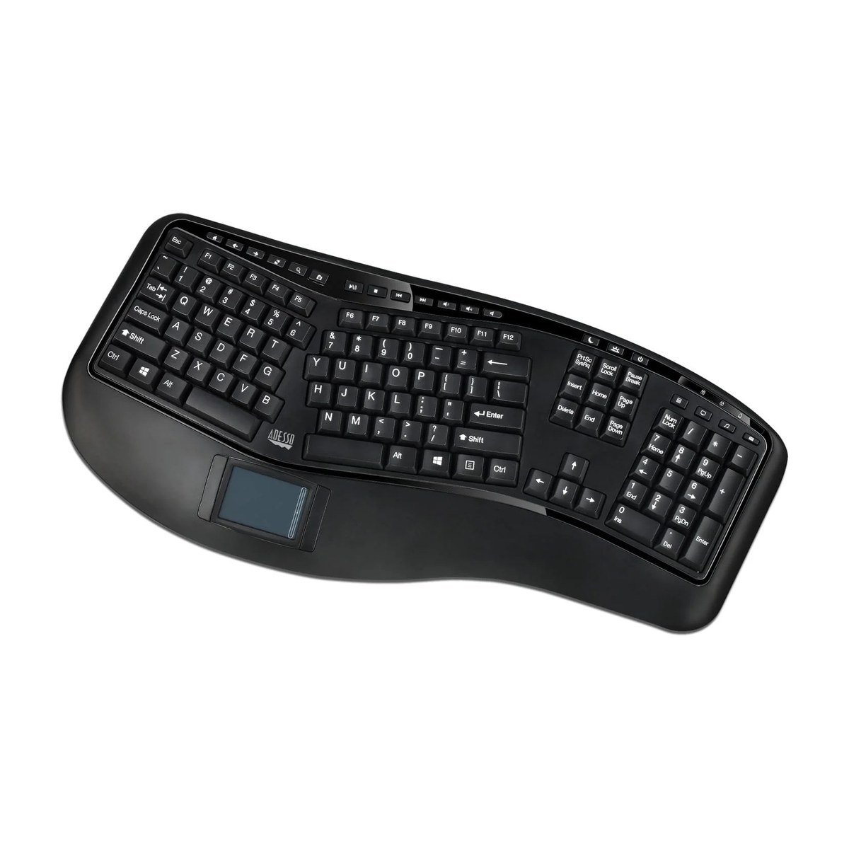TECLADO ERGONOMICO ADESSO - CON TOUCHPAD - INALAMBRICO