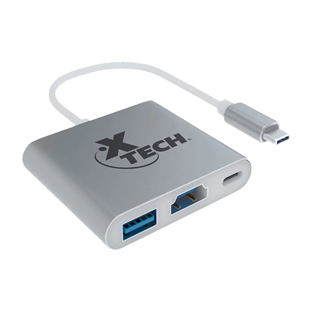 ADAPTADOR XTECH USB TIPO C MACHO A USB-C – HDMI – USB 3.0
