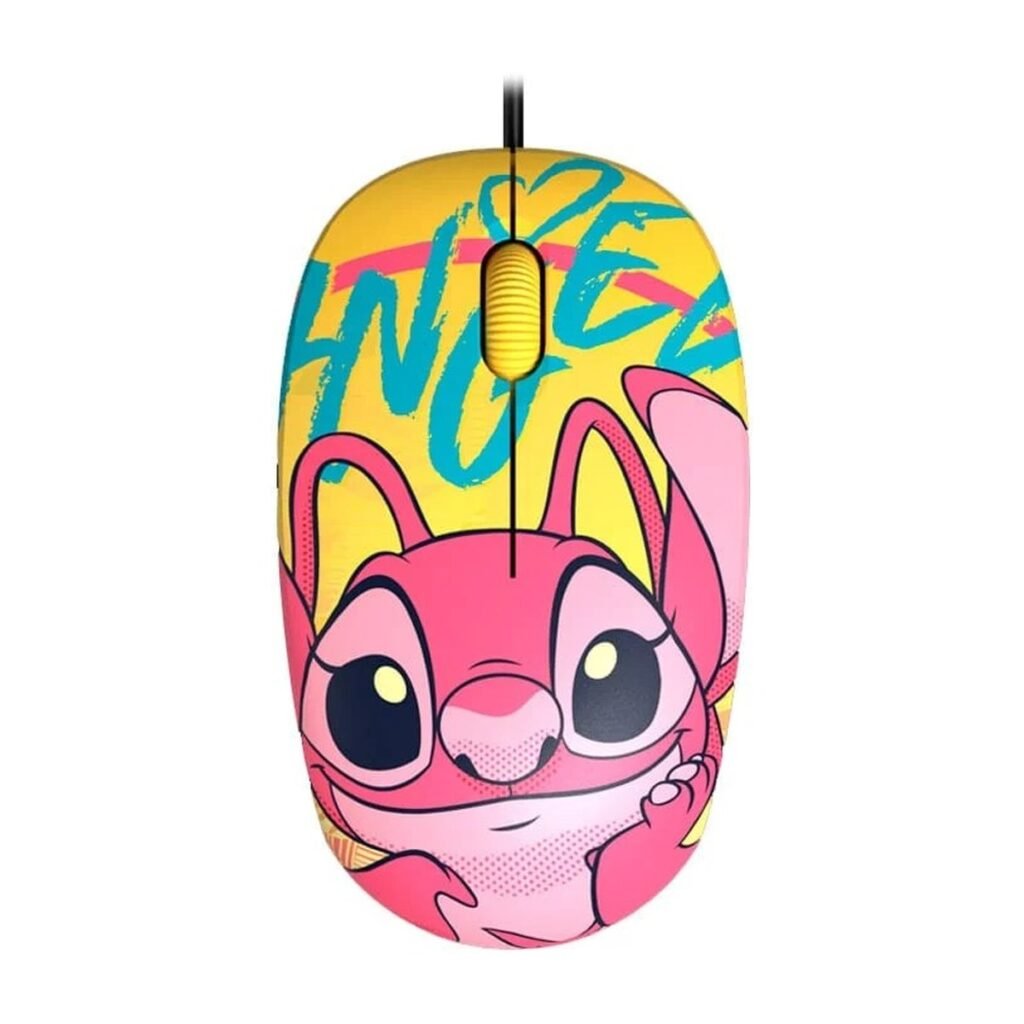 Mouse Xtech Disney Stich - Amarillo