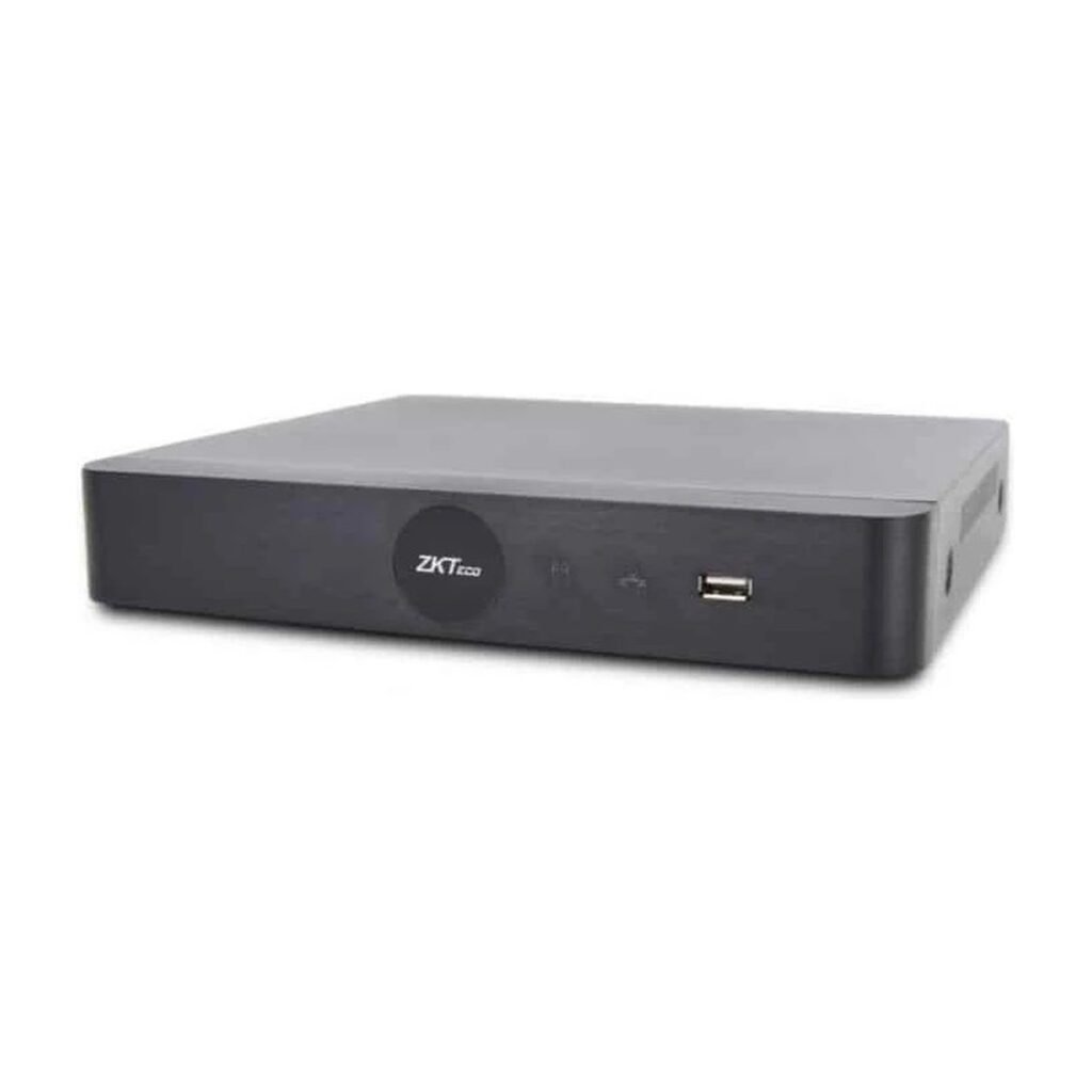 NVR Zkteco 4 Canales Poe – 4K – IVA SEARCH – TIEMPO – DETECCION MOVIMIENTO