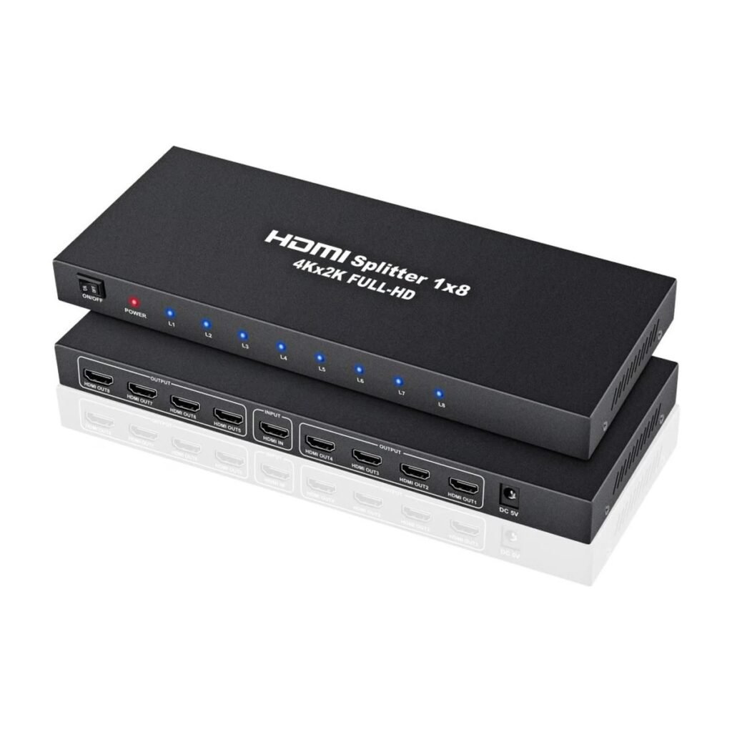 SPLITTER ZKTECO – 8 SALIDAS HDMI