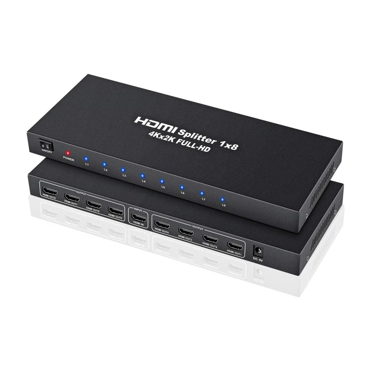 SPLITTER ZKTECO – 8 SALIDAS HDMI