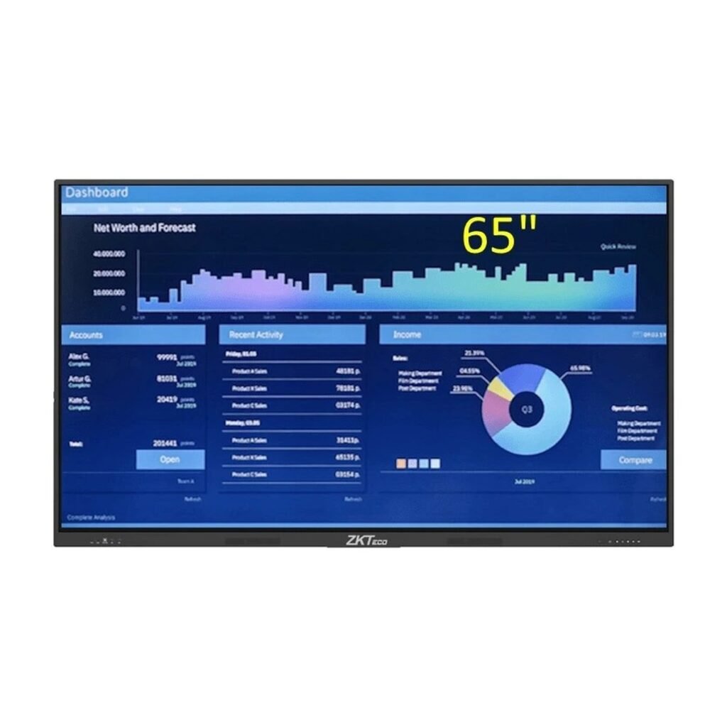 Pantalla Led Interactiva 4K 65″ Zkteco
