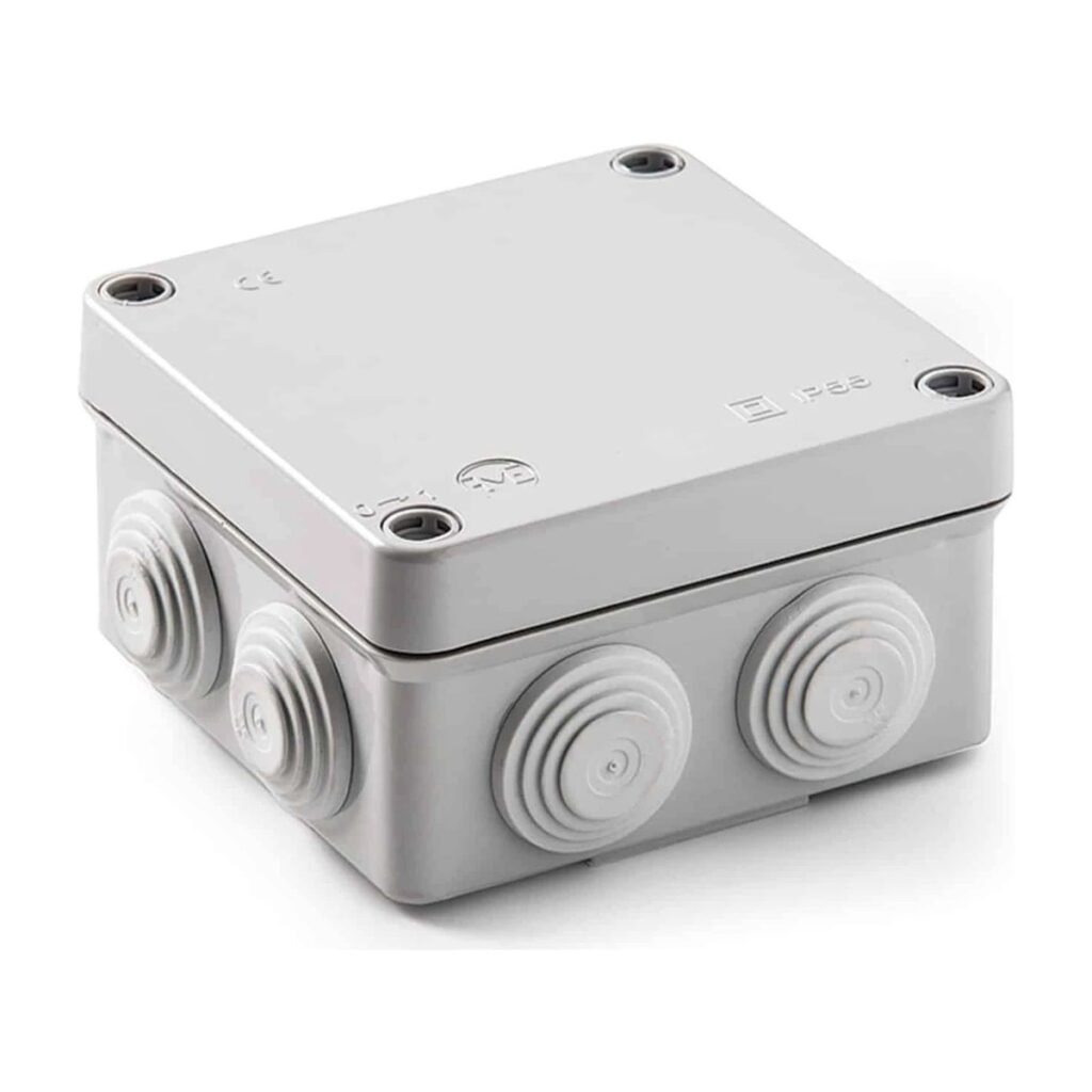 CAJA PLEXO PARA CAMARA – ZKTECO – 100X100X70MM – IP55 – IK08
