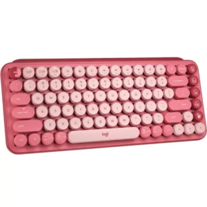 TECLADO LOGITECH POP KEYS - BLUETOOTH- ROSADO