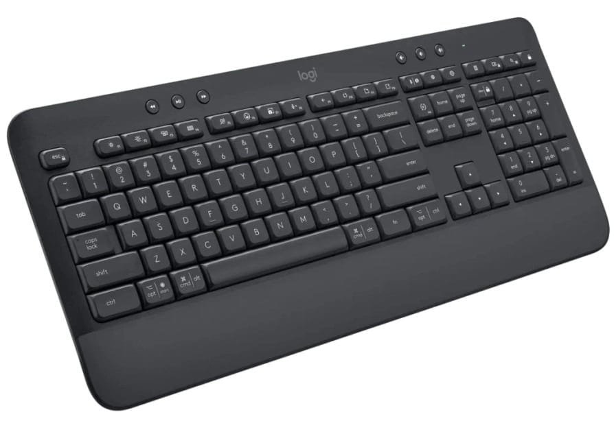 Teclado Logitech Signature K650 - Inalámbrico - Grafito - Esp