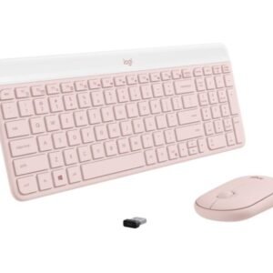 Teclado y Mouse Logitech MK470 - Inalámbrico - Rosa