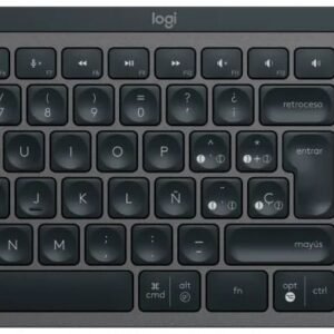 Teclado Logitech MX Keys S - Iluminado - Bluetooth - Gris