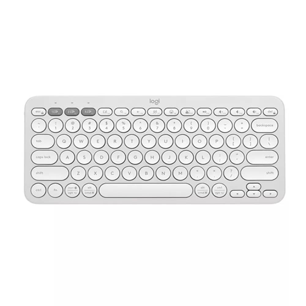 Teclado Mini Logitech Pebble Keys 2 K380s - Bluetooth - Blanco