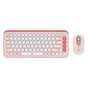 Teclado y Mouse Logitech POP - Inalambrico - Rosado