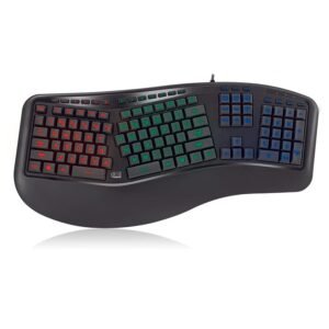 TECLADO ERGONOMICO ADESSO AKB-150EB - LED