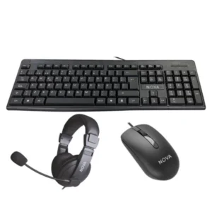 TECLADO MOUSE Y AUDIFONOS NOVA - ALAMBRICO USB