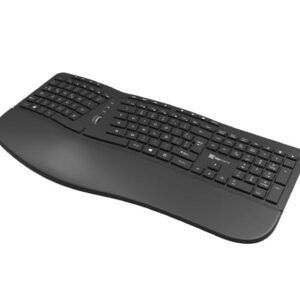 TECLADO KLIP ERGONOMICO TRANSCEND INALAMBRICO
