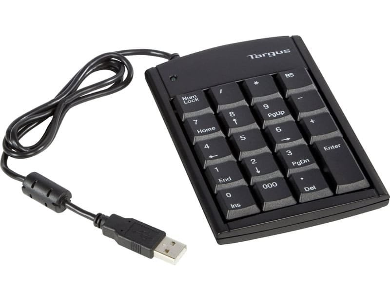 Teclado numérico Targus con 2 USB