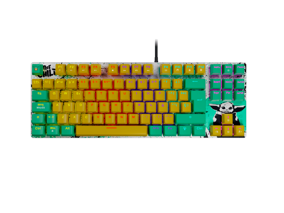 TECLADO GAMING PRIMUS BALLISTA 81T – STAR WARS GROGU – CAFE