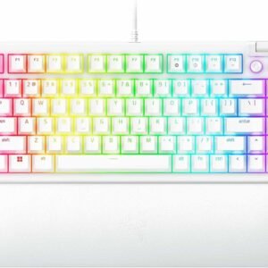 TECLADO GAMING RAZER BLACKWIDOW V4 75% - BLANCO