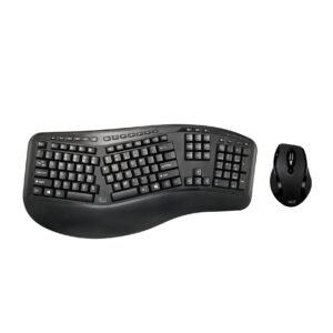 TECLADO ERGONOMICO Y MOUSE ADESSO - INALAMBRICO