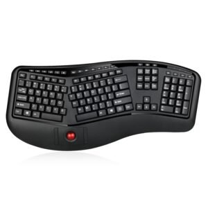 TECLADO ERGONOMICO ADESSO - CON TRACKBALL - INALAMBRICO