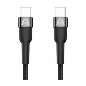 ARGOM Cable USB type C Carga rápida 65w -3m-ARG-CB-0048BK