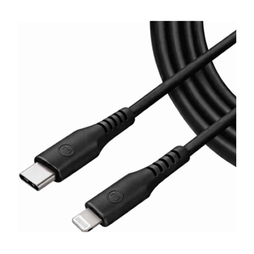 Unno Tekno Cable Lightning a USB-C – Ultra Charge – Negro – 1.5m
