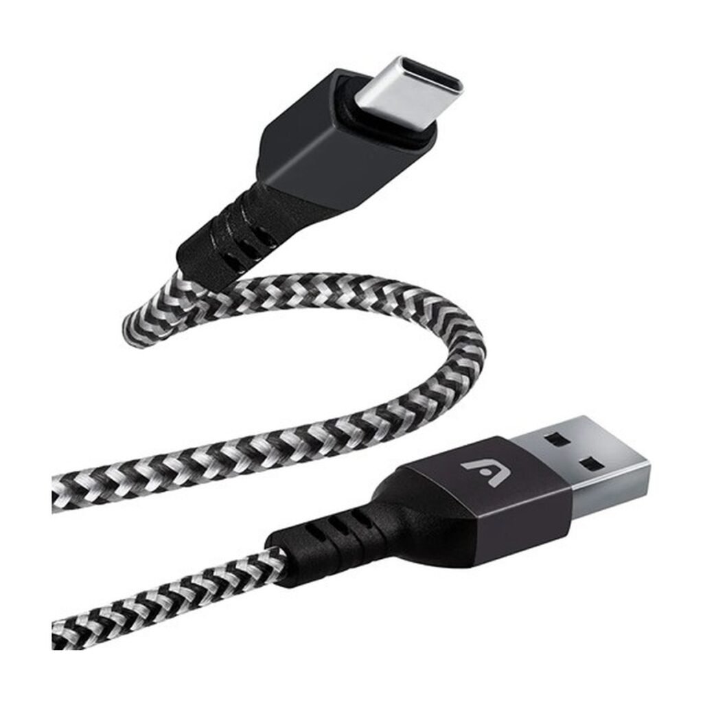 Cable Argom Tipo C a USB 2.0 Nylon – 1.8M – ARG-CB-0025BK