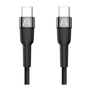 Argom Cable Dura Speed 240W PD Fast Charce & Sync Cable – Tipo C a Tipo C – 1.8M – Negro – ARG-CB-0073BK