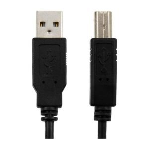 Argom Cable USB 2.0 Cable AM/BM 3M – Cable de Impresora – Negro – ARG-CB-0039