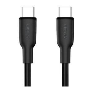Argom Dura Flex Tipo-C a Tipo-C 65W PD Fast Charge & Sync Cable – 1.8M – Negro – ARG-CB-0070BK
