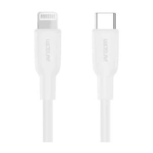 Cable Argom Dura Flex Lightning a USB-C 30W Fast Charce – 1.8M – Blanco – ARG-CB-0072WT