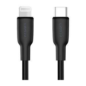 Cable Argom Dura Flex Lightning a USB-C 30W Fast Charce – 1.8M – Negro – ARG-CB-0072BK